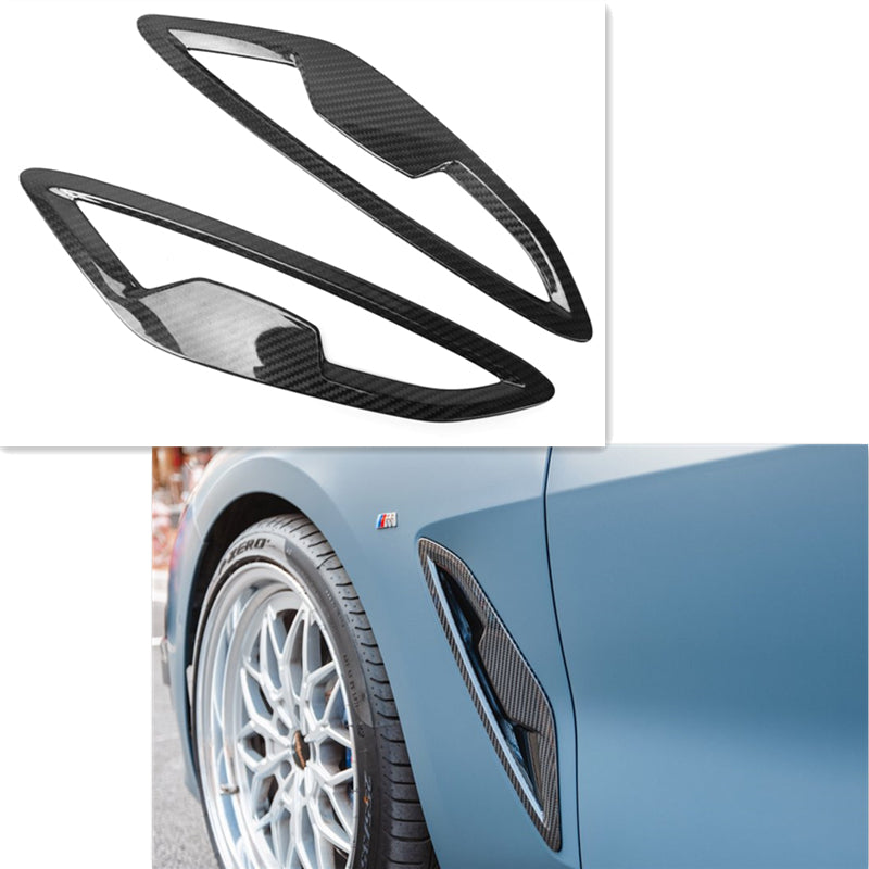 Carbon Fiber Side Fender Vent Trim - BMW G14 G15 G16 8 series M Sport