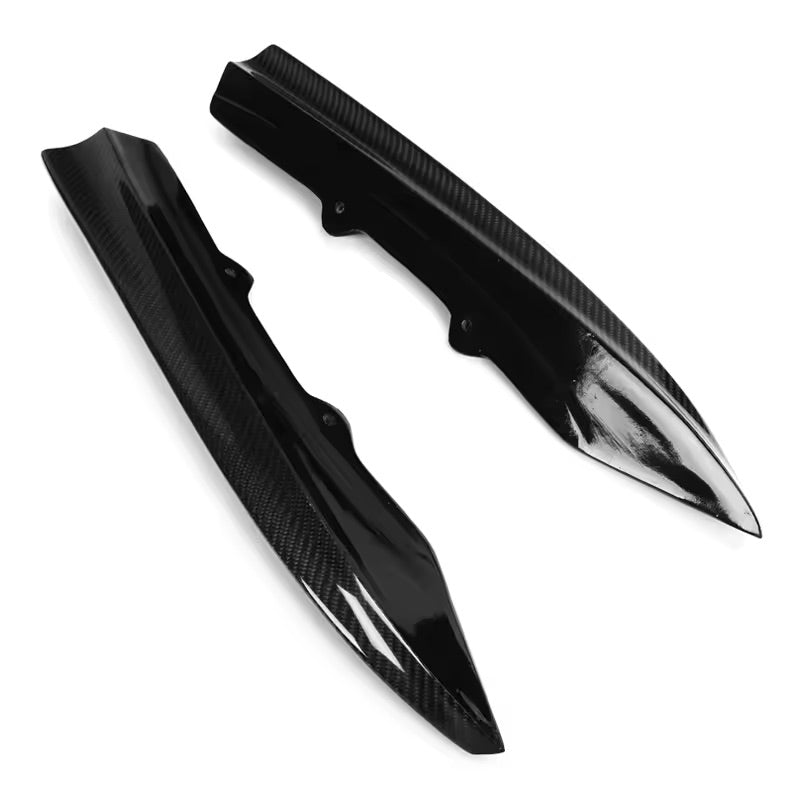 V Style Carbon Fiber Rear Canard Splitters - BMW F30 3 Series