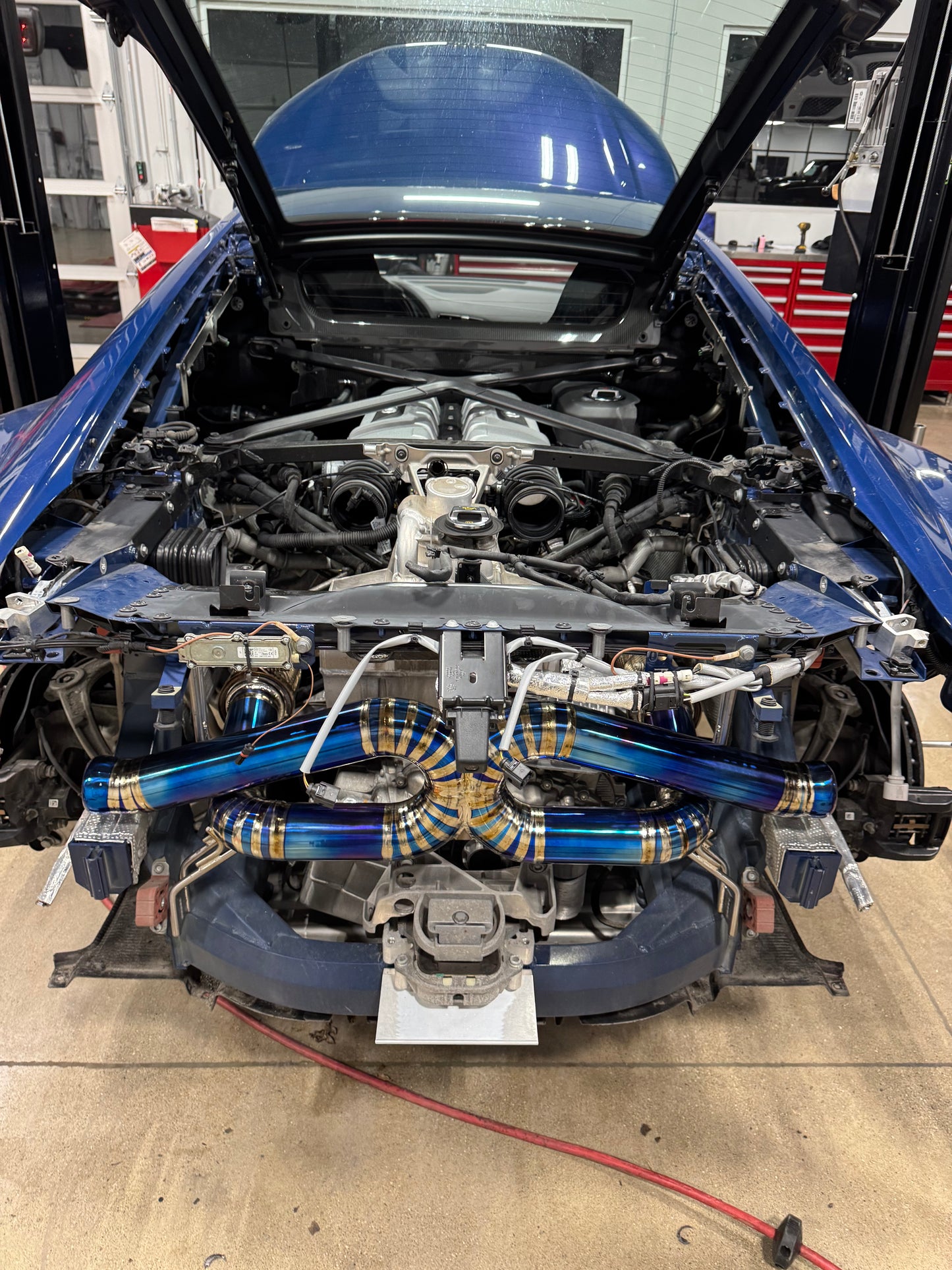 Project M Audi R8 Titanium F1 Exhaust System