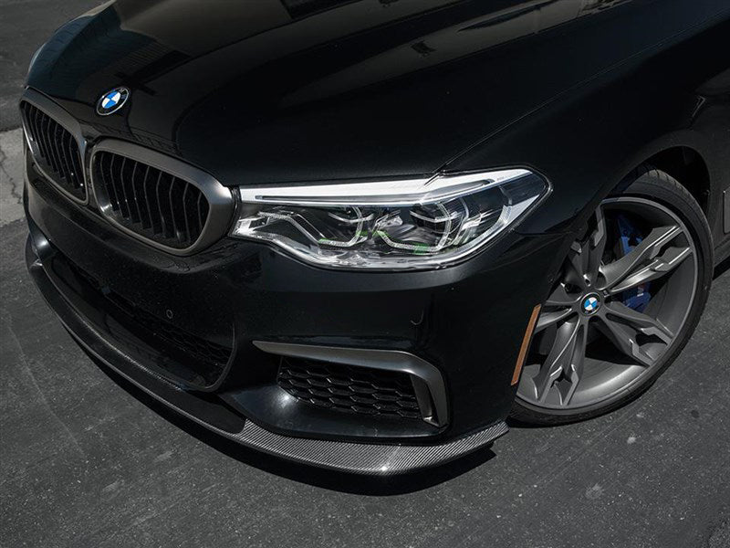 3D Style Carbon Fiber Front Bumper Lip - BMW G30 5-Series Pre-LCI