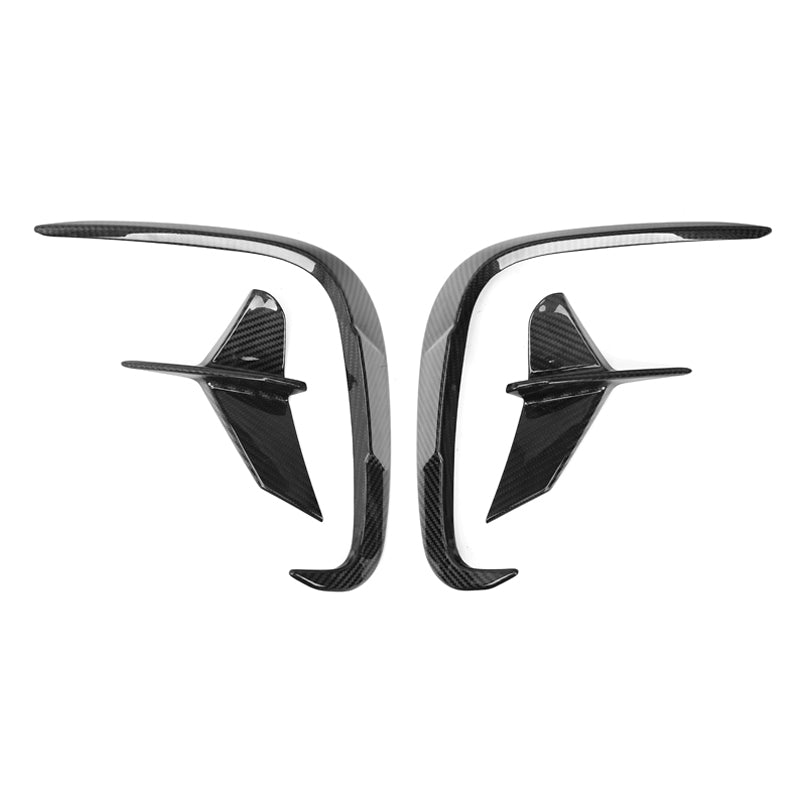 X Style Dry Carbon Fiber Rear Bumper Splitters - BMW G14 G15 G16 8 series M Sport