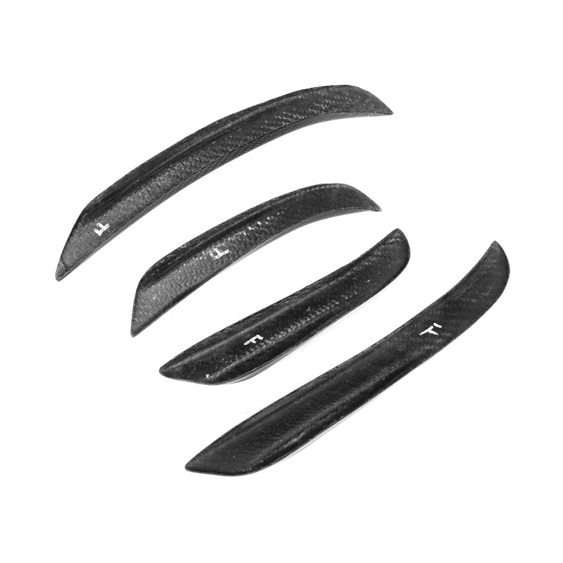 Tk Style Carbon Fiber Front Bumper Canards - BMW G20 3 series M340i M Sport