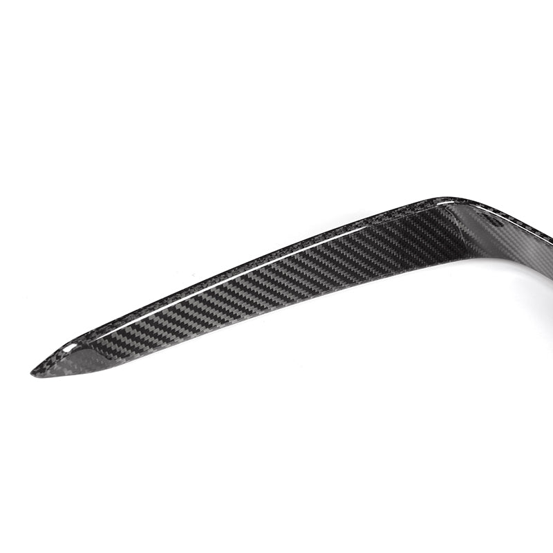 X Style Dry Carbon Fiber Front Bumper Upper Splitter - BMW G14 G15 G16 8 series M Sport