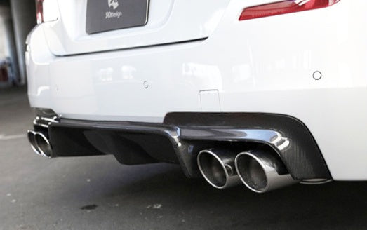 3D Style Carbon Fiber Rear Diffuser - BMW F10 M5 & F10 5-Series M-Sport