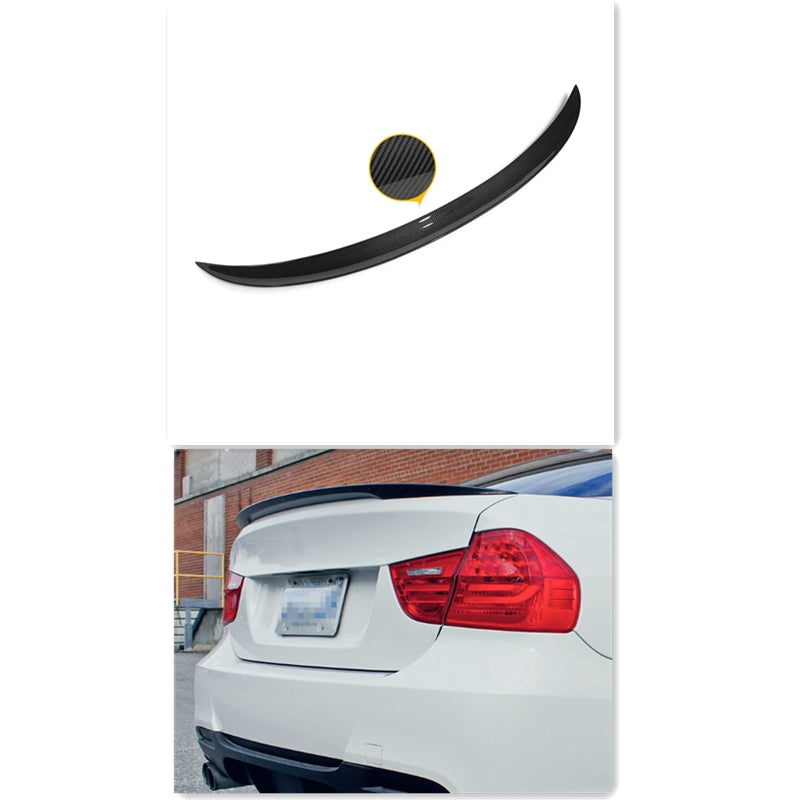 P Style Carbon Fiber Rear Trunk Spoiler - BMW E90 E90 M3 sedan