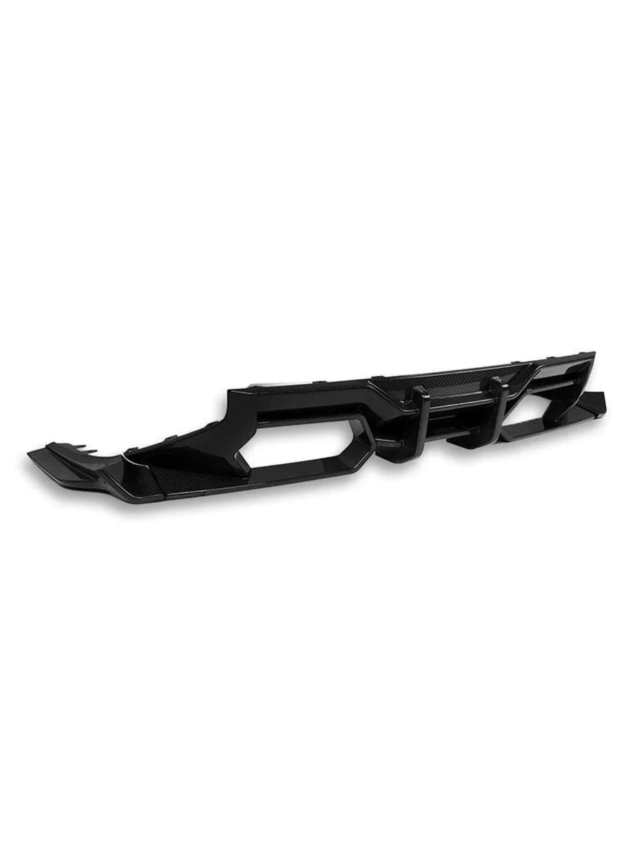 SQ Style 3-Piece Carbon Fiber Rear Diffuser - BMW G87 M2