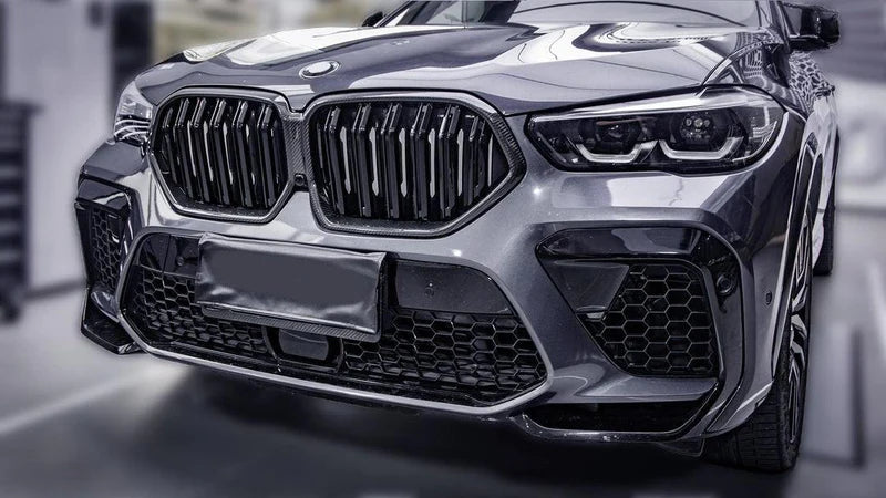 Dual Slat Grille Abs Gloss Black With M Stripes - BMW G06 F96