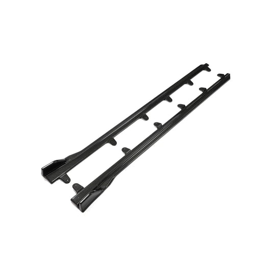 B Style Carbon Fiber Side Skirt Extensions - BMW G22 G23 4 Series 2 doors