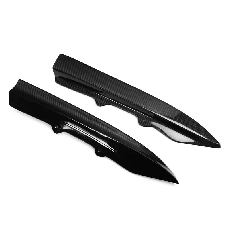 V Style Carbon Fiber Rear Canard Splitters - BMW F30 3 Series