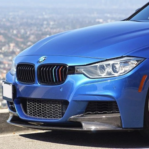 Mp Style Carbon Fiber Front Bumper Lip - BMW F30 M Sport