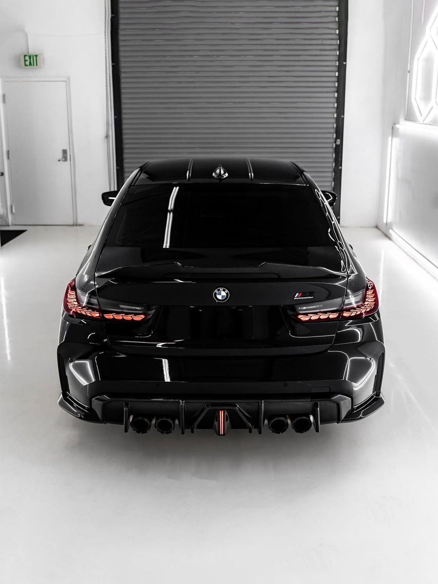 AK Style Carbon Fiber Rear Diffuser - BMW M3 G80 & BMW M4 G82 / G83 ...