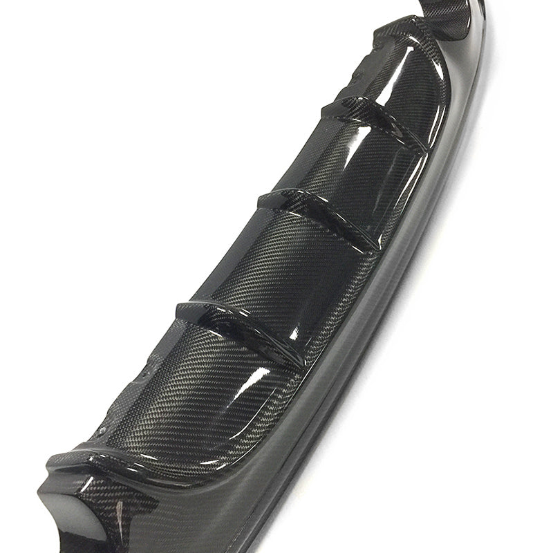 Exot Style Carbon Fiber Rear Diffuser Left And Right Dual Out - BMW F22 2 series M SportM Sport M235i
