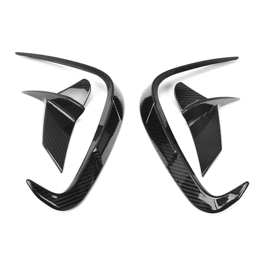 X Style Dry Carbon Fiber Rear Bumper Splitters - BMW G14 G15 G16 8 series M Sport